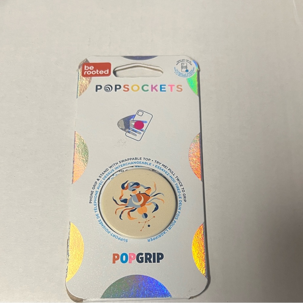 PopSockets PopGrip with Swappable Top & Stand - Be Rooted Cancer